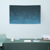 Blue, modern, retro, cool, trendy dot pattern spandoek (Beurs)