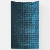 Blue, modern, retro, cool, trendy dot pattern spandoek (Verticaal)