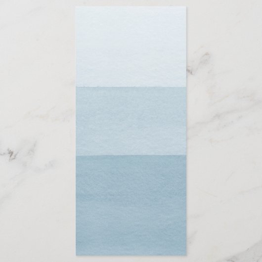 Blue Modern Wedding Menu (Achterkant)