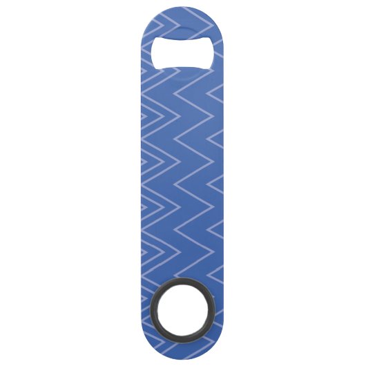 Blue, moderne, simple, cool, trendy zigzag (Devant)