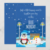 Blue Monday Wenskaart Feestdagenkaart (Voorkant / Achterkant)