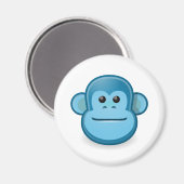 Blue Monkey Magneet (Voorkant / Achterkant)