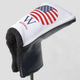 Blue Monogram AMERICA Golf Head Hoesje Golfheadcover