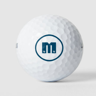 Blue Monogrammed Golfballen