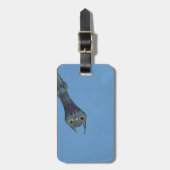 Blue Monster Bagagelabel (Voorkant verticaal)