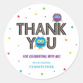 Blue Monster Dank u Sticker (Voorkant)