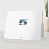 Blue Monster Truck Extra Grande carte d'anniversai (Dos)