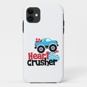 Blue Monster Truck Heart Crusher Valentijn iPhone 11 Hoesje