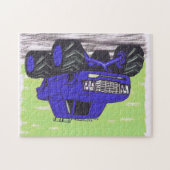 Blue Monster Truck Legpuzzel (Horizontaal)