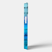 Blue Mood Music Waterverf Phone case (Achterkant / Rechts)