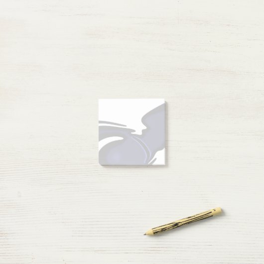 Blue Moon: Abstract blauw, wit & zwart Post-it® Notes (Op bureau)