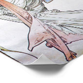  Blue Moon Alphonse Mucha Art Nouveau moon Poster (Hoek)