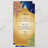 Blue Moon Arabian Nights Glam Gold Paarse Menu (Voorkant / Achterkant)