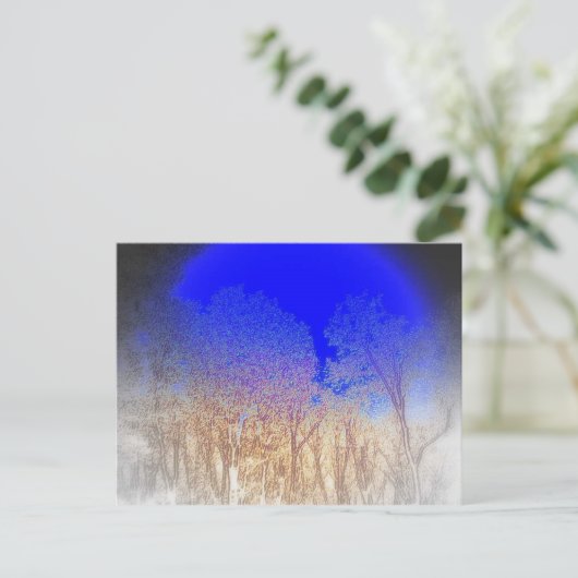 Blue Moon Baby Briefkaart (Staand voorkant)