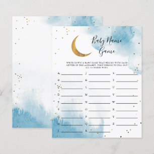 Blue Moon Baby Name Shower Game