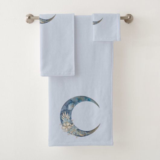 Blue Moon Bathroom Towel Set Bad Handdoek (Insitu)