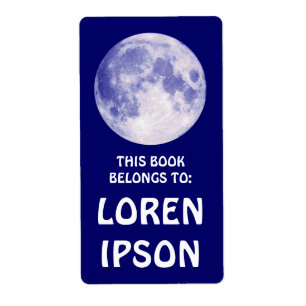 Blue Moon - Book Bord Etiket