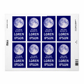 Blue Moon - Book Bord Etiket (Full Sheet)