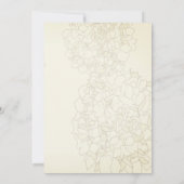 Blue Moon Floral Artisanat Mariage Invitations (Dos)