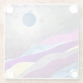 Blue Moon Glazen Onderzetter (Achterkant)