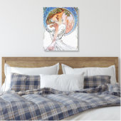 Blue Moon Goddess Canvas Afdruk (Insitu (Slaapkamer))