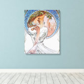 Blue Moon Goddess Canvas Afdruk (Insitu (Houten vloer))