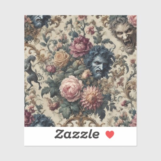 Blue Moon Grimoire – Gothic Victorian Sticker (Vel)