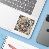 Blue Moon Grimoire – Gothic Victorian Sticker (Laptop met iPhone)