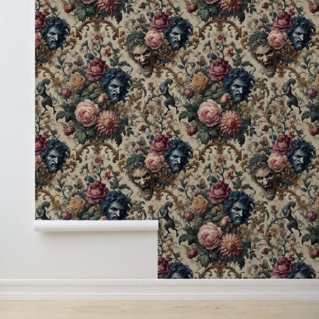 Blue Moon Grimoire - Gotisch Victoriaans Behang (Applicatie)