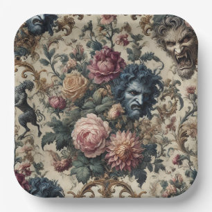 Blue Moon Grimoire – Gotische Victoriaanse stijl Papieren Bordje