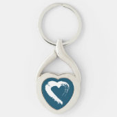 Blue Moon Heart Keychain (Voorkant)