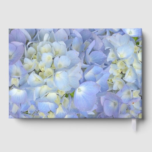 Blue Moon Hydrangea Custom Wedding Livre d'invité (Verso)