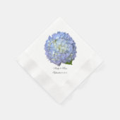 Blue Moon Hydrangea Custom Wedding Servetten (Hoek)