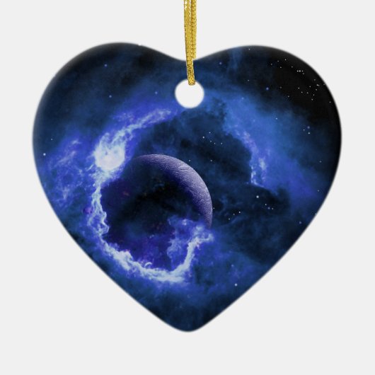 Blue Moon Keramisch Ornament (Voorkant)
