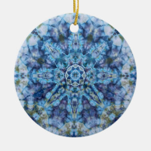 Blue Moon Mandala Keramisch Ornament