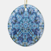 Blue Moon Mandala Keramisch Ornament (Links)
