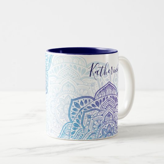 Blue Moon Mandala Mug (Devant droit)