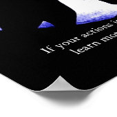 Blue Moon Motivational Leadership Wolf Poster (Coin)