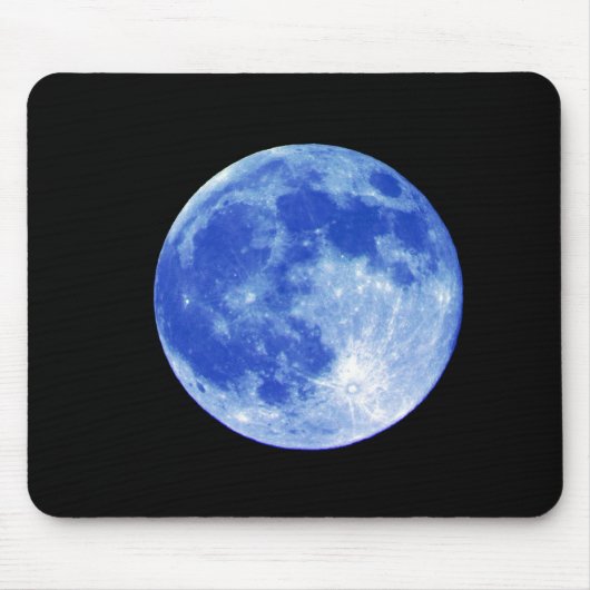 Blue Moon Mousepad Muismat (Voorkant)