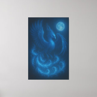 Blue Moon Phoenix · Fine Art Canvas Print