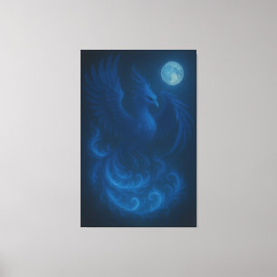 Blue Moon Phoenix · Impression sur toile d'art