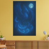 Blue Moon Phoenix · Impression sur toile d'art (Insitu(Salon))
