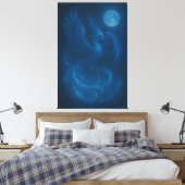 Blue Moon Phoenix · Impression sur toile d'art (Insitu(Chambre))