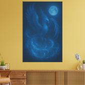 Blue Moon Phoenix · Impression sur toile d'art (Insitu(Salon))