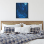 Blue Moon Phoenix · Kunstcanvas Canvas Afdruk (Insitu (Slaapkamer))