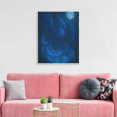 Blue Moon Phoenix · Kunstcanvas Canvas Afdruk (Insitu (Woonkamer))