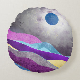 Blue Moon Rond Kussen