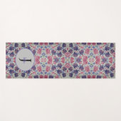 Blue Moon Roos Floral Monogram Yoga Mat (Voorkant (horizontaal))