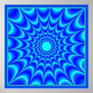 Blue Moon Shining Poster