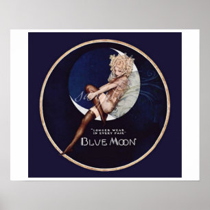 Blue Moon Stockings Poster
